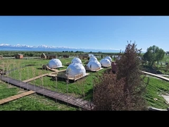 Hotel impermeável geodésico Glamping Dome Tendas Casa Com Preço de Fábrica Em Venda