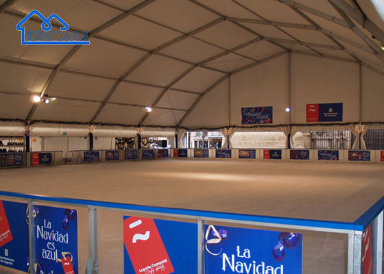 comprar Aço reforçado 20x30m Sala de esportes Tenda Retardante de fogo Cobertura clara Span para treinamento esportivo Fabricação em linha