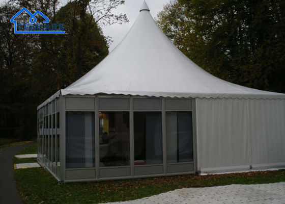 comprar Tenda de vidro personalizada Pinnacle Marquee Tenda de parede de vidro Pagoda Venda para evento ao ar livre online manufacture