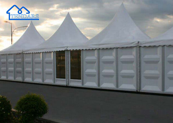 comprar Pavilhão Canopy Pagoda Alumínio Eventos Impermeável Alto Pico Tenda Com Parede de Vidro Para Resort online manufacture
