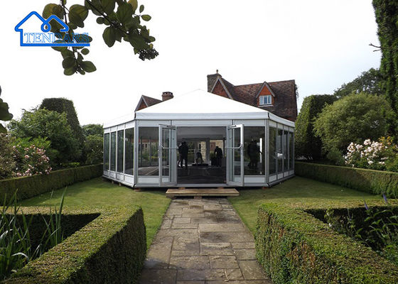 comprar Tenda Poligonal de Alumínio à Área Livre Impermeável Hexágono Tenda Pagoda Casamento Tendas de Festa Para Eventos online manufacture
