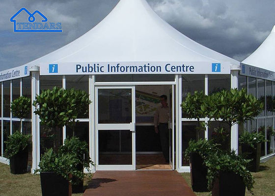 comprar Canopy à prova de fogo UV Gazebo Tenda Evento Blackout Alumínio Branco Tendas Pagoda online manufacture