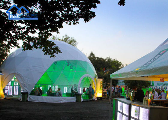comprar Vista panorâmica comercial da liga de alumínio da barraca da abóbada da tampa do PVC do diâmetro de 12m para locais de Glamping Fabricação em linha