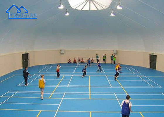 comprar Espaçamento claro 15x25m Sala de esportes Tenda de aço galvanizado para treinamento esportivo Fabricação em linha