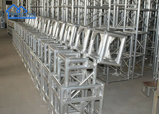 comprar 2.5m Secção de Alumínio Truss de palco de trabalho pesado Alumínio Conexão de parafuso de forma quadrada para palcos de concerto Fabricação em linha