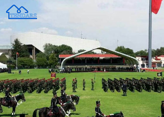 comprar Quadro de alumínio impermeável curva eventos tenda com parede de vidro para casamento de luxo feira comercial etc Fabricação em linha