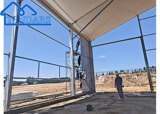 comprar Marquete de alumínio Pvc resistente ao fogo tenda de cargas de neve 75kg/m2 marquete impermeável online manufacture