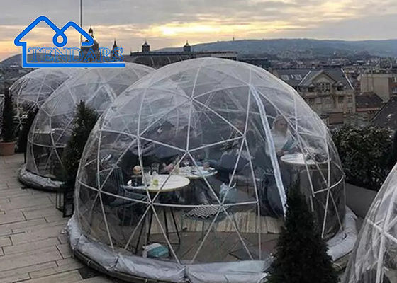 comprar Tenda de exposição comercial de cúpula geodésica impermeável comercial de cúpula geodésica Tendas com janela clara Fabricação em linha