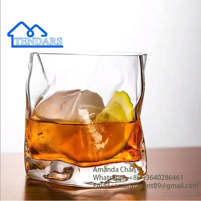 comprar Acessórios de barracas de festas, vidro de uísque torcido em forma de casa, copo de água de vidro de cristal claro online manufacture
