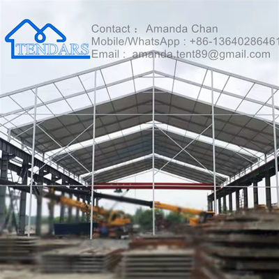 comprar Tenda de armazenamento personalizada ao ar livre Tenda de armazenamento à prova d'água de estrutura de alumínio de inverno Fabricação em linha