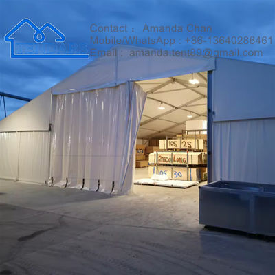 comprar Canopy PVC exterior com grande tenda de armazenamento para armazém e garagens Estrutura comercial exterior Fabricação em linha