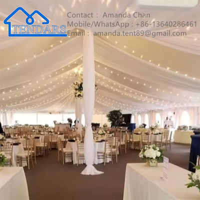 comprar Largo Luxo Customizável Alumínio Quadro Branco Casamento Marquee Tendas Para Eventos ao Ar Livre online manufacture
