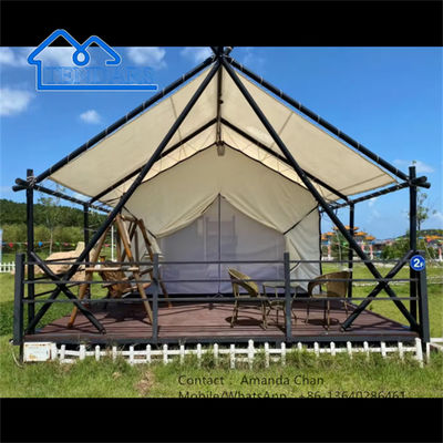 comprar Fornecedor Profissional Large Waterproof Luxury Camping Resort Hotel Safari Tent online manufacture