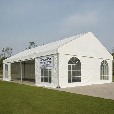 comprar Retardante de incêndio B1 M2 Certificado Parte Marquee Tenda Canopy tecido de PVC DIN 4102 Estrutura do evento de segurança testado Fabricação em linha