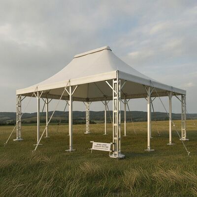 comprar Carga do vento 100kmh Testado Partidário Marquee Tent Heavy Duty Anchorado Frame Alumínio Engenharia Certificado Canopy Estrutura Fabricação em linha