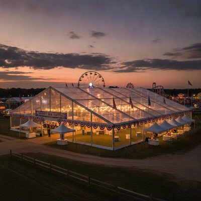 comprar Tenda para festa mega festa do Festival da Feira do Condado dos EUA Grande extensão transparente Espaço para eventos americano Estrutura de dossel Fabricação em linha