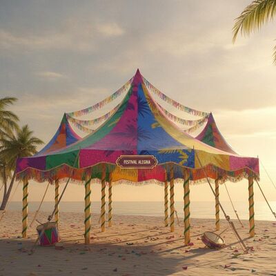 comprar Carnaval Brasil Festival Latino Festa Tenda Tenda Cor Vibrante Samba Comemoração Sul-Americana Estrutura de Dossel Fabricação em linha