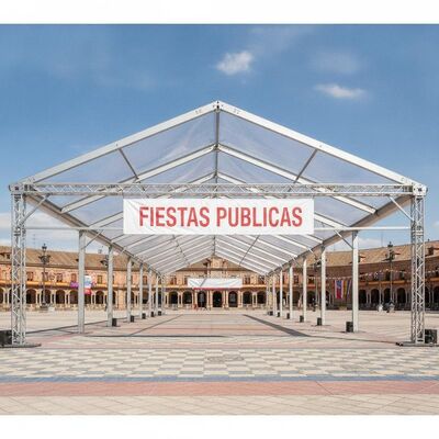 comprar Clearspan Alumínio Marquee Tent Double Truss Frame para Festivais Espanhóis Fiestas Eventos Públicos Fabricação em linha