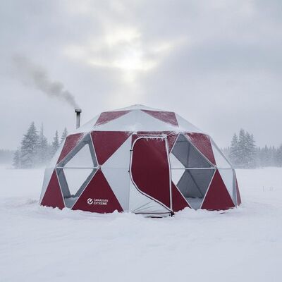 comprar Tenda de festas canadense extrema de inverno isolado Ártico resistente ao frio Tripla camada para eventos ao ar livre no Canadá Fabricação em linha