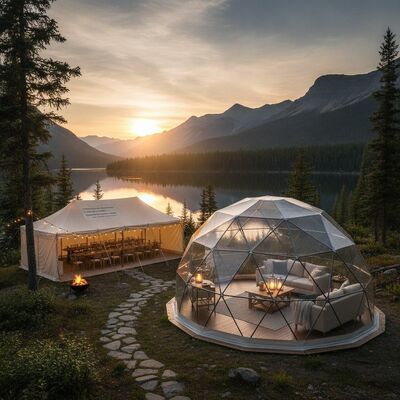 comprar Deserto Aventura ao ar livre Glamping Dome Party Marquee Tent Vista panorâmica para o Parque Nacional do Canadá Eventos de acampamento Fabricação em linha