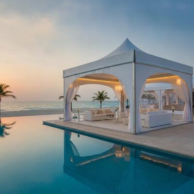 comprar Luxury Beach Resort Poolside Event Party Marquee Tent Anti-Corrosion Proteção UV para locais costeiros dos Emirados Árabes Unidos Fabricação em linha