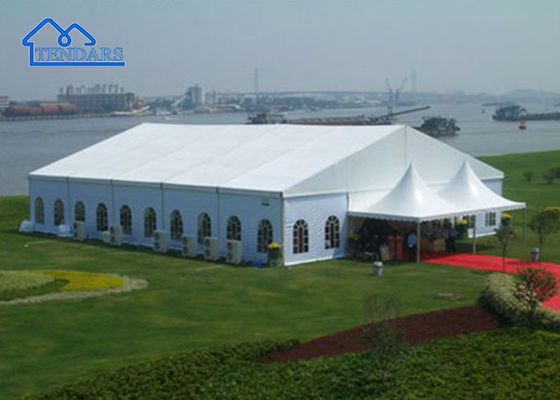 Chama exterior da barraca do famoso do casamento do partido - projeto retardador da estrutura do dossel do evento do quadro do PVC