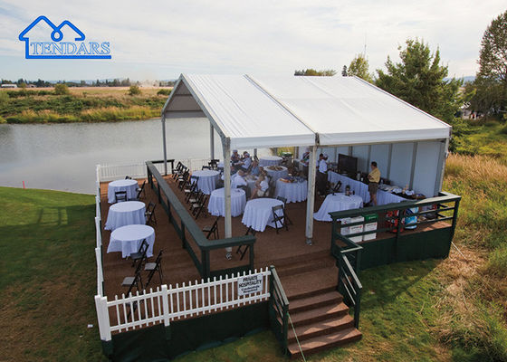 Leisure Goft Estruturas Brancas e Claras Canopy Tecido de PVC Tenda de festa