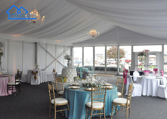 Quadro de alumínio à prova de ultravioleta de vidro Parede de festa de casamento tenda de exposição comercial tenda para venda