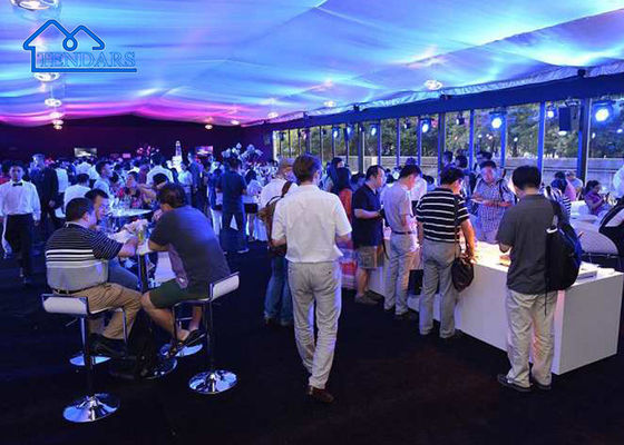 Barraca personalizada exterior branca grande do dossel do famoso da cor para a barraca do famoso do evento dos eventos do casamento