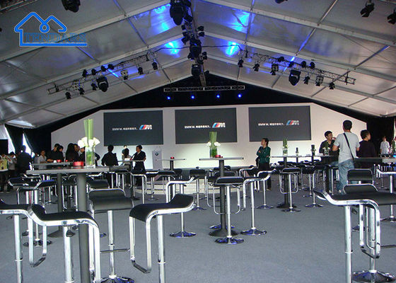 Tenda de festa de alumínio branco personalizado Sala de banquete de ocasião/ Tenda de festa de casamento