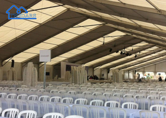 Tenda de casamento grande resistente a intempéries de alumínio liga PE PVC Tenda de armazém para venda