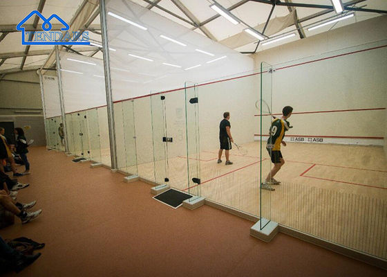 6061 Estruturas desportivas de alumínio com barraca Instalação de parede de vidro