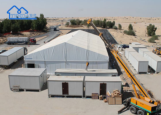 Tenda de armazenamento de carga pesada Tenda de abrigo grande temporária resistente ao fogo Tenda de abrigo grande