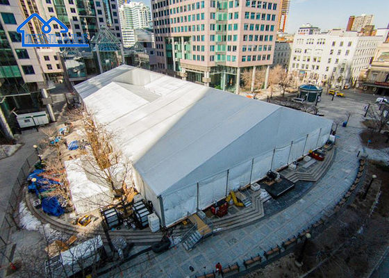 Tenda de armazenamento temporária para armazém industrial com estrutura de alumínio OEM Tenda de cobertura de boa qualidade