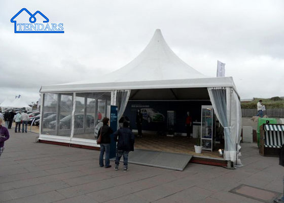 Impotente Branco Resistente ao Vento Transparente Pagoda Festa Alto Pico Tendas Para Eventos