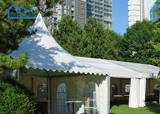 Tenda de Pagoda de Algodão de Alumínio Impermeável Personalizada para Exposições e Eventos Comerciais ao Ar Livre