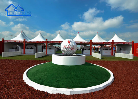 Tenda de Pagoda de Alumínio de Ligação de Vidro Tenda de Casamento Canopy Para Outdoor Para Festas, Restaurantes, Estandes Etc.