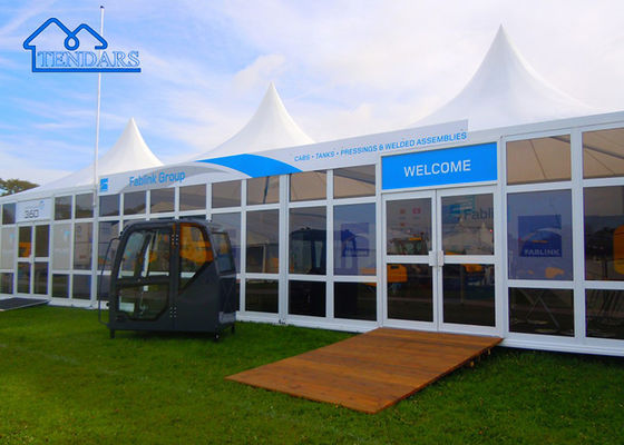 Tenda de Pagoda de vidro customizada de alta qualidade para banheiro temporário