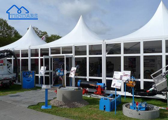 Fácil de instalar Luxury Aluminum Glass Pagoda Tent para festas, restaurante, estande etc.