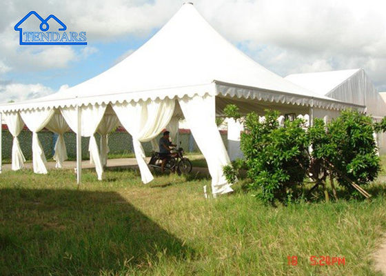 Qualidade Custom PVC Tecido Alumínio Alloy Quadro À Prova d'Água Canopy Pagoda festa tenda