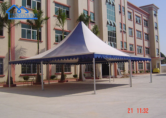 Tecido de PVC personalizado de alumínio de liga de alumínio para o exterior Quadro de sombra Festa de casamento Exposição de negócios Evento Tenda de pagode