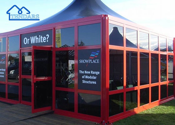 Grande Feira Comercial Eventos ao ar livre Participação Marquee Tendas Pagoda Com Parede de Vidro Para Venda
