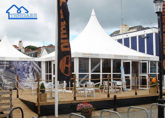 Custom Steel Alumínio Branco PVC jardim Pagoda Marquee Tent