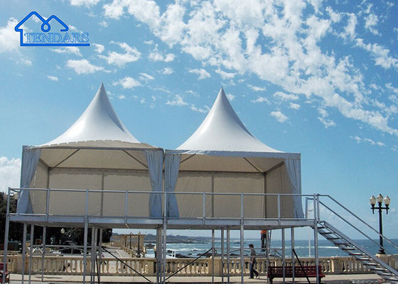 Barraca de alumínio do pagode do gazebo do pergolado da festa de casamento exterior da barraca do estiramento do logotipo aceitável
