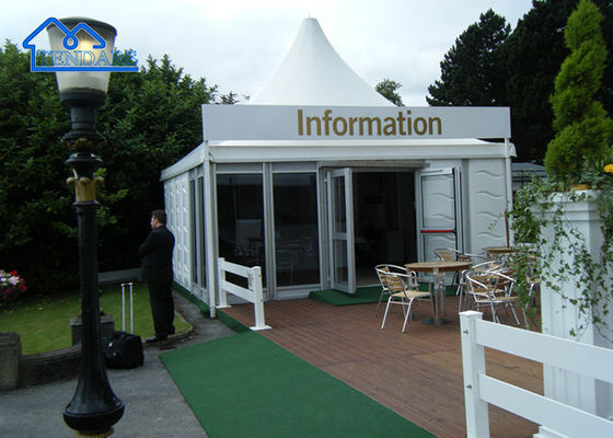 Cor customizada PVC Alumínio Marco Marquee Pagoda Tenda Neve Carga 75kg/m2
