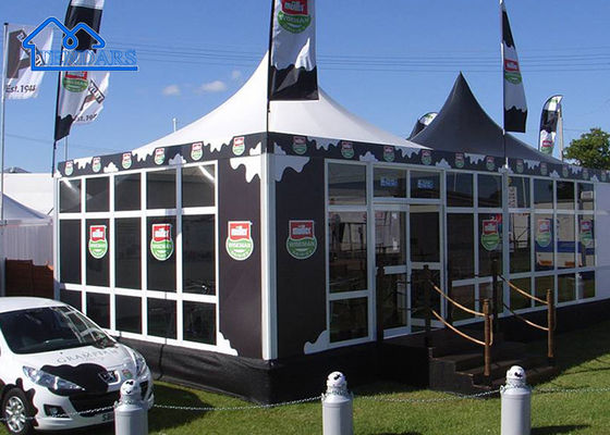 Cor e tamanho personalizados Outdoor Verão Branco Pvc Alumínio Eventos Festa de Casamento Tenda Pagoda