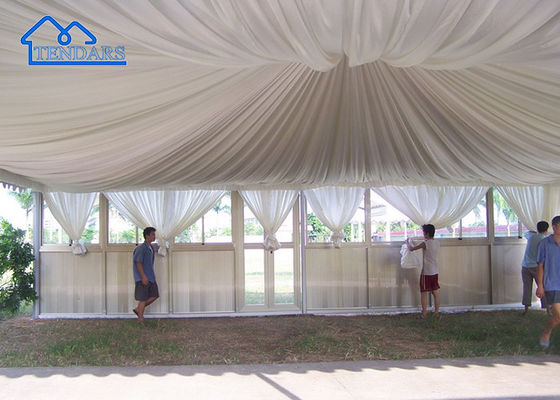 Tenda de Pagoda de Alumínio de Luxo Parede de Vidro Transparente Polygonal Festa de Casamento ao Ar Livre Tenda Marquise