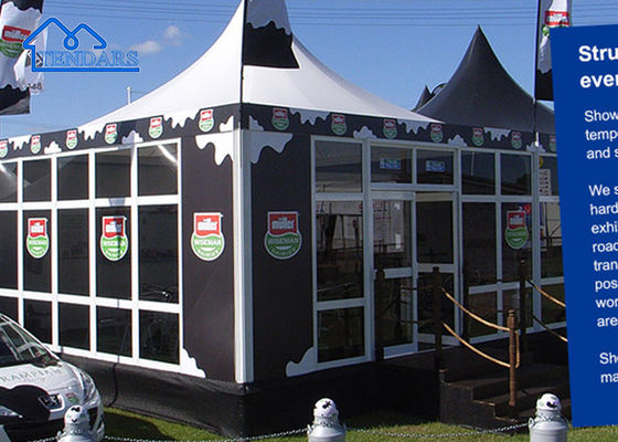 Tenda de exposição comercial personalizada PVC à prova d'água Exposições de quadros duplos Tenda de festas