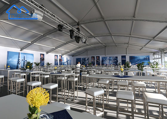 Tenda curva para exposições ao ar livre, publicidade ao ar livre, feira, casamento...