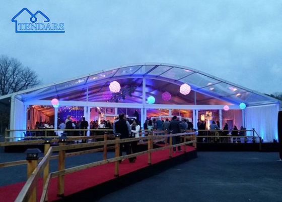 Tenda de Arco Grande de Alumínio para Casamento em Restaurante
